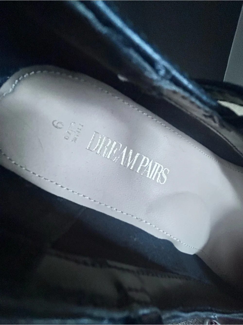 DREAM PAIRS Black Platform Mary Jane High Heels Size